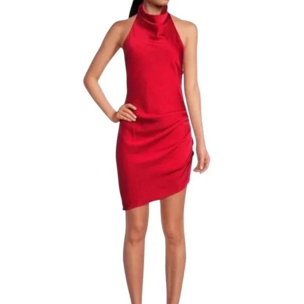 Gianni Bini Peyton satin Red Dress